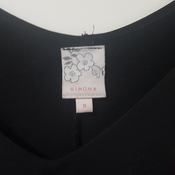 EUC Simons A-line Little Black Dress (US S) - Picture 2 of 4